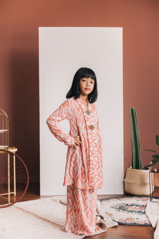 Sedondon Kebaya ( KIDS ) - Salmon