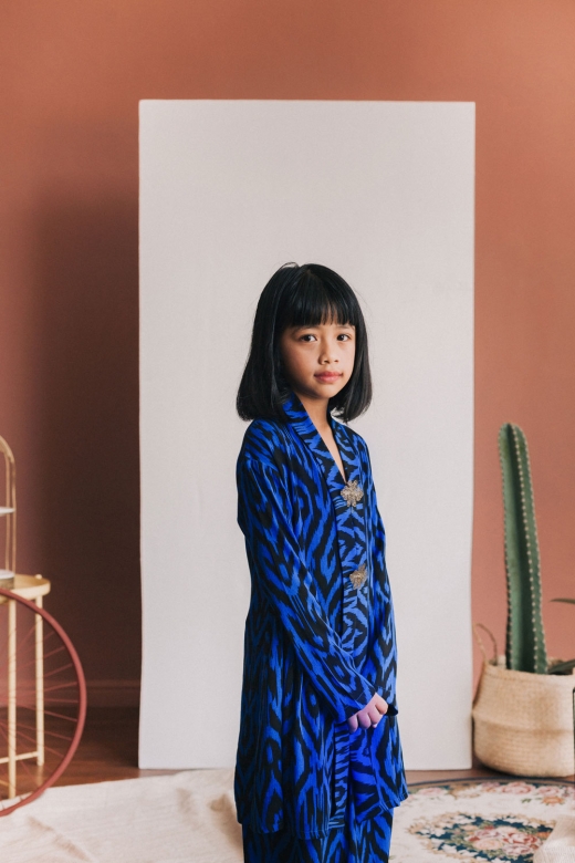 Sedondon Kebaya ( KIDS ) - Royal Blue